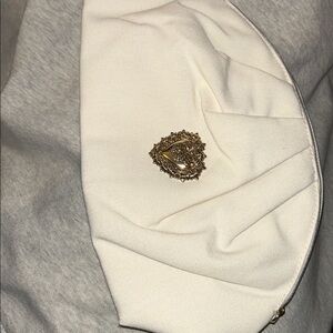 Dolce & Gabbana Cream Clutch with Gold Accent